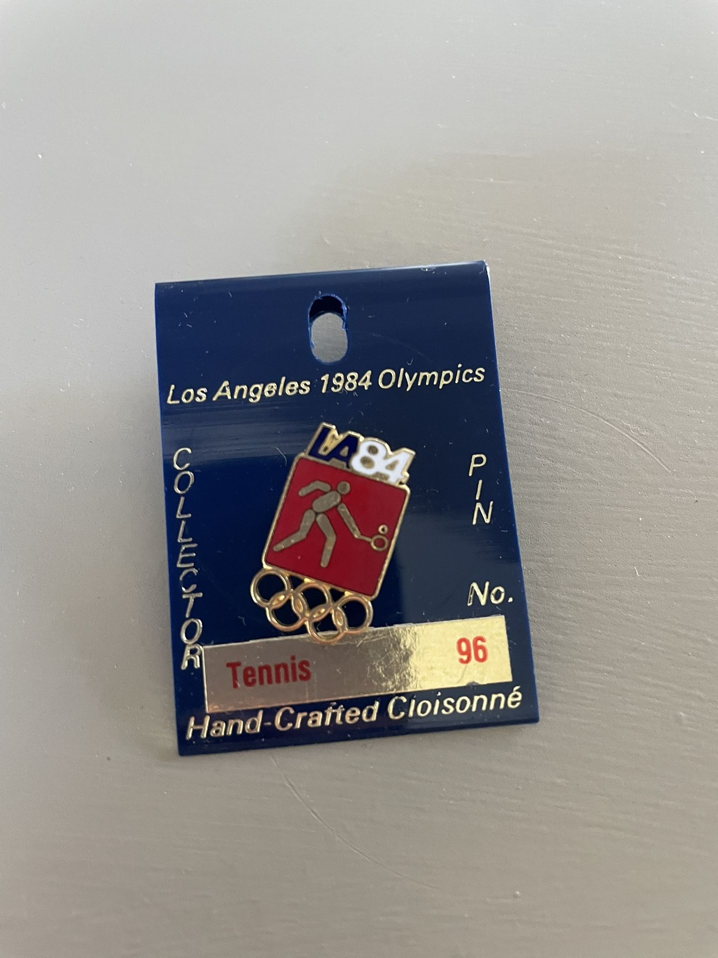 1984 LA Olympics Tennis Pin