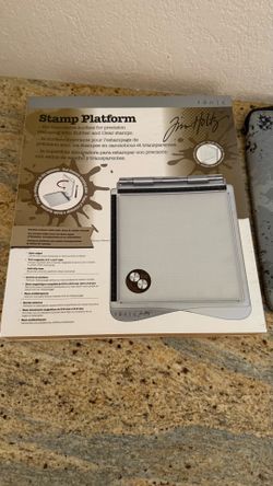 Tim Holtz Tonic Stamp Platform + Storage Sleeve & Box