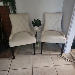 Two White Chair