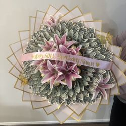 Flowers arrangement for Valentine’s Day