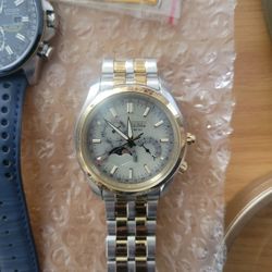 Citizen Mens Eco-Drive Moon Phase Calibre 8651 Two Tone BraceletWatch AP1024-56P