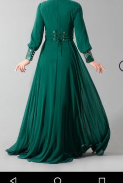 Long sleeve evening dress