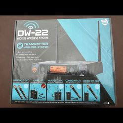 Nady DW-22 HTHT Dual Digital Wireless Handheld Microphone System New In Box 