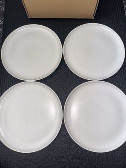 Fable The Dinner Plates Speckled White $80 Retail NEW IN BOX