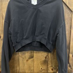 Aerie Black crop sweater