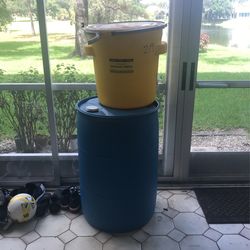 55 Barrel gallon drum and 20 barrel gallon drum