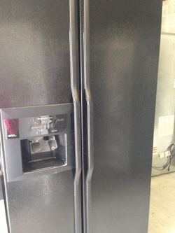 Kitchenaid black refrigerator