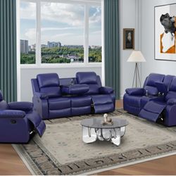 💥FREE DELIVERY💥Brand New  3PC Reclining Sofa Loveseat Chair Set 