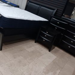 *Wow*---Emily Black Sophisticated Bedroom Sets---Starting At $899---Delivery And Financing🤝