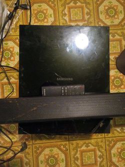 Samsung soundbar and subwoofer