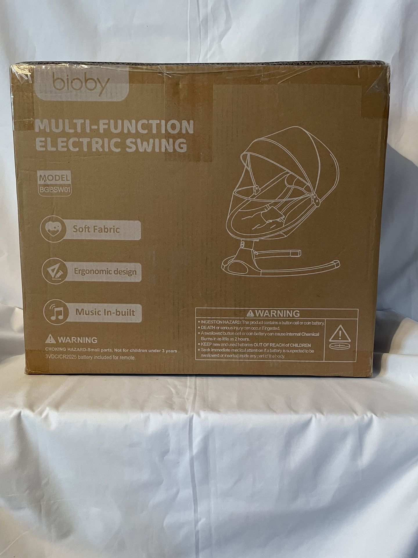 Bioby Baby Swing for Infants – Pink – Brand New