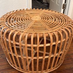 Rattan West Elm Table 