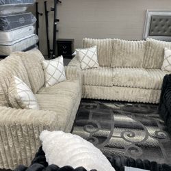 Corduroy Sofa Loveseat Set