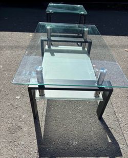 Coffe table with side table