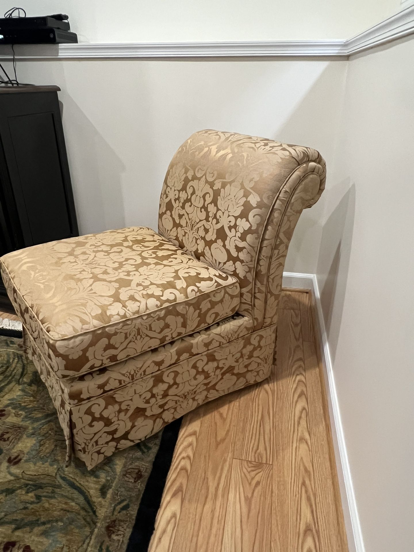 Beautiful Scalamandre Silk Slipper Chair