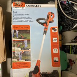 3-in-1 Lawn Mower, String Trimmer And Edger