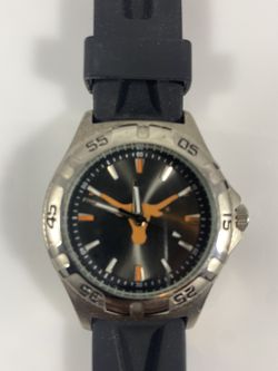 University of Texas Black Silicone Watch For Men