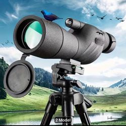 New in box! DAYS Hd25-75X60 1-Pack Portable Spotting Scope with Tripod And Phone Adapter, High Magnification Angled Eyepiece Monocular Telescope for S