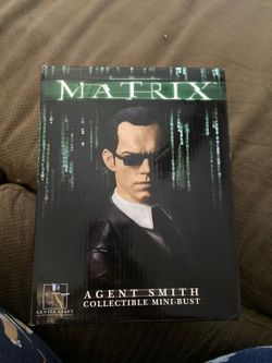 agent smith collectible mini-bust
