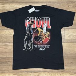 Fallout The Ghoul Ripple Junction Black Hot Topic Graphic Gamer T Shirt Mens L