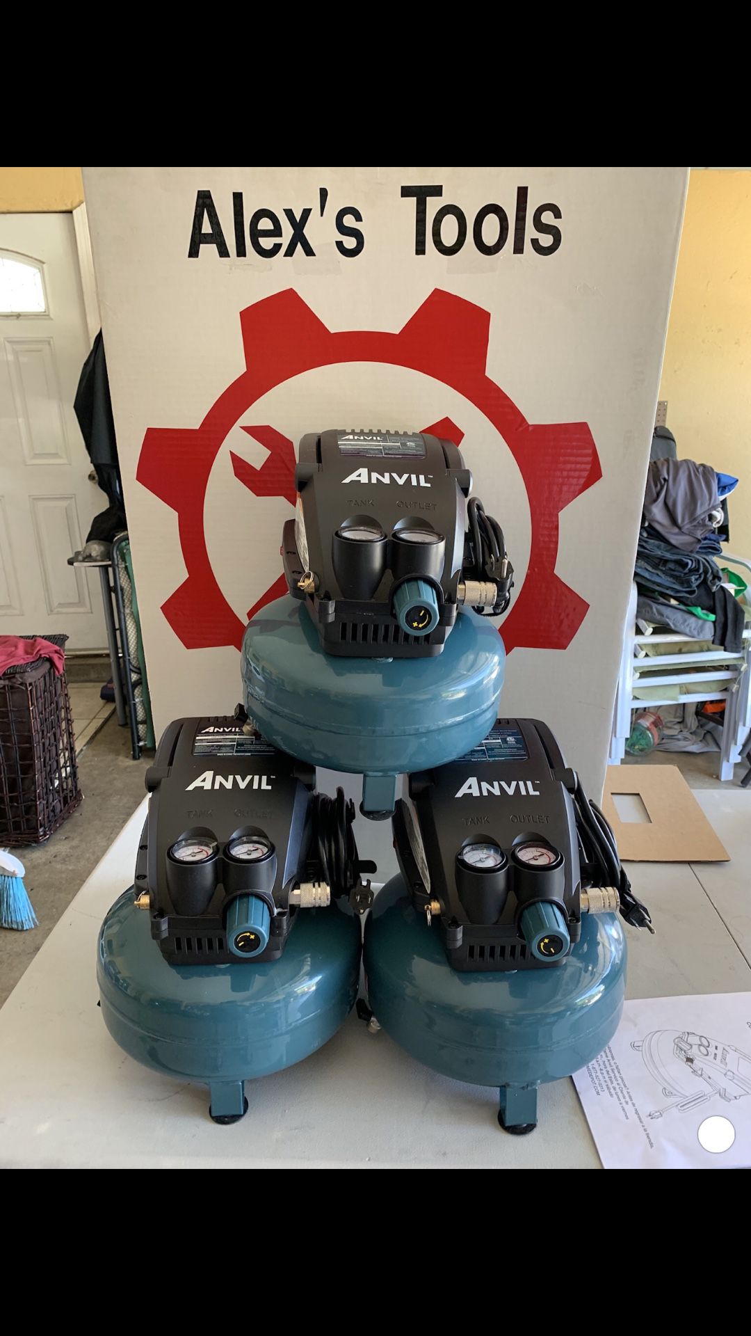 Anvil air compressor