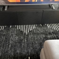 Modern Black TV Stand / Media Console – 70” Wide