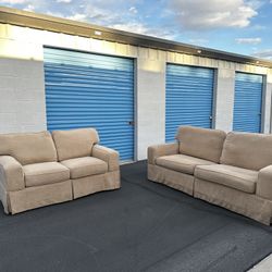 Tan Sofa Couch Set 🚚🚛 Free Delivery 🚚🚛