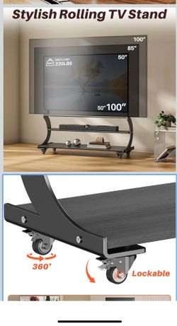 Rolling Easel TV Stand