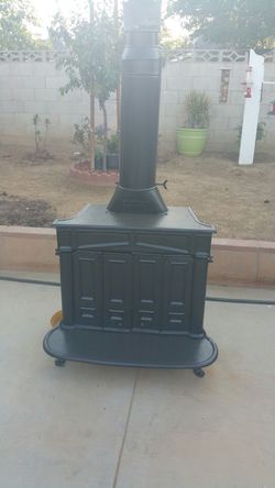 Wood chimney antique