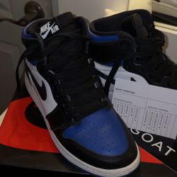 Air Jordan 1 Retro High OG GS Royal Toe  5.5Y – VG++ w/ Box GOAT Auth. 