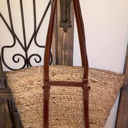 Haute Hippie Straw Toter