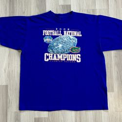 Adidas Florida Gators 2008 National Champion Trophy Tshirt Men’s XL