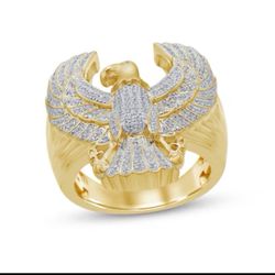 Men's Diamond Eagle Ring 