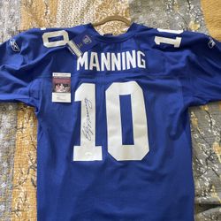 JSA (Authenticated) Eli Manning ‘On The Field’ Jersey