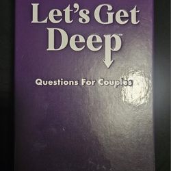 Let's Get Deep Couples Game