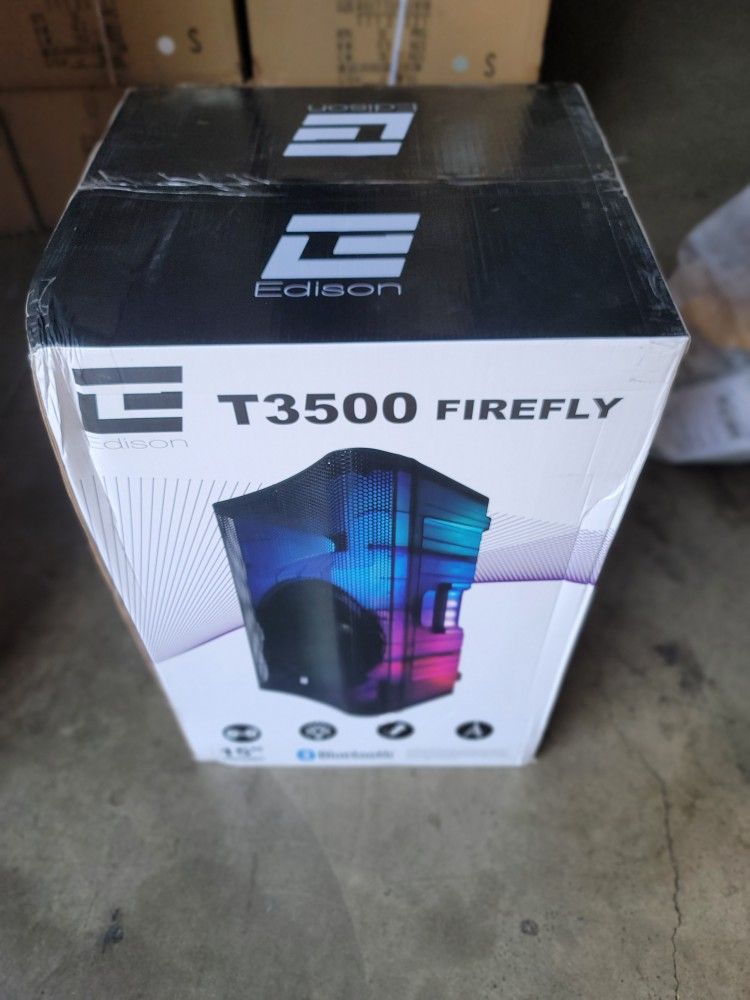 New Edison Professional T-3500 Firefly Multi Function Loud Speaker And Pa System