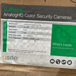 Three Analog Hd Color, Security Cameras
