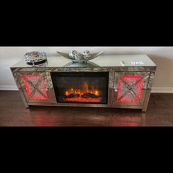 Glass Electric fire Place 