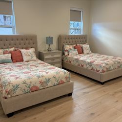 Double Bed Frame and Mattress