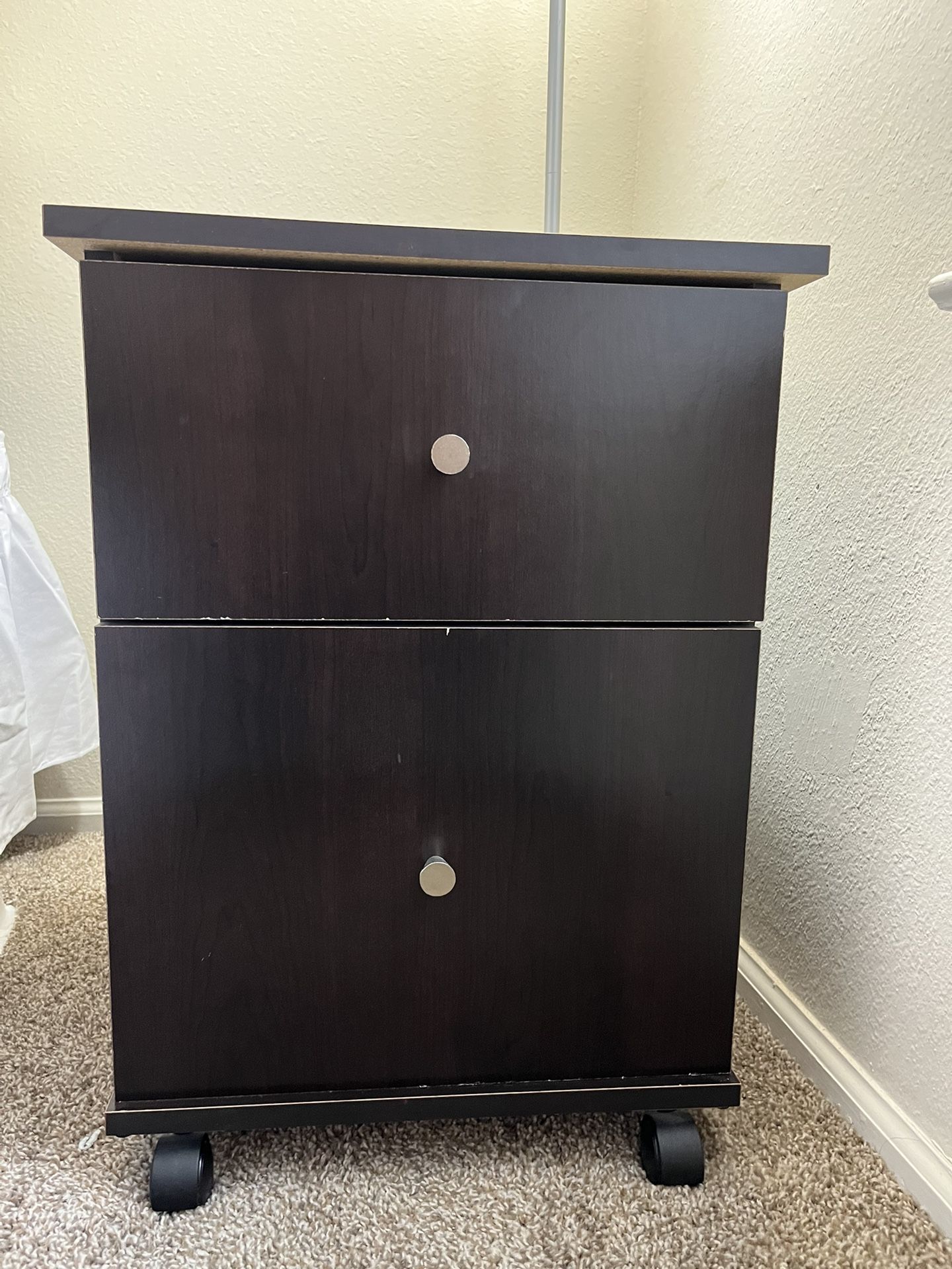 Pair of Night Stands/Desk Drawers on wheels