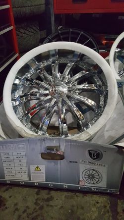 17 chrome wheels and tires new