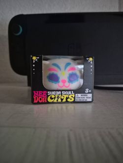 Nee Doh Sugar Skull Cats Squishy Toy