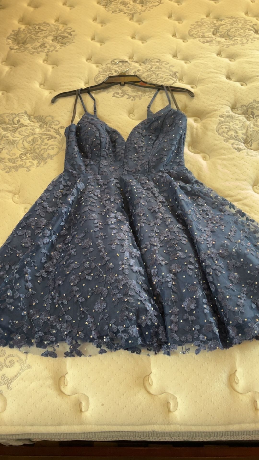 Navy Blue Sparkly Dress