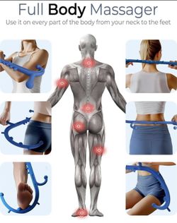 Body back buddy trigger point massager neck shoulders massage cane pressure stick pressure tool handheld manual full body deep tissue pain relief hook