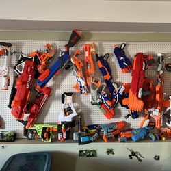 Large Nerf Gun Collection