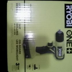 Ryobi 18 V Drill Driver Kit With Battery And Charger 