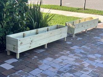 🌺 🌻 Long Outdoor Raised Planter Box Garden 💯% Pine [6ft Lx13”Wx16”H] For Herbs🪴Flowers🍓 🌿