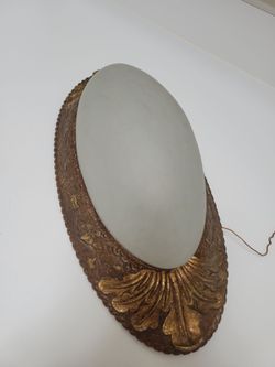 2 Ornate Oval Wall Sconces
