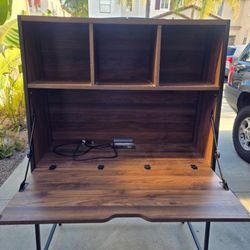 Secretary desk with hutch