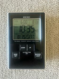Seiko Alarm Clock QHR018KLH travel/ table/desk clock